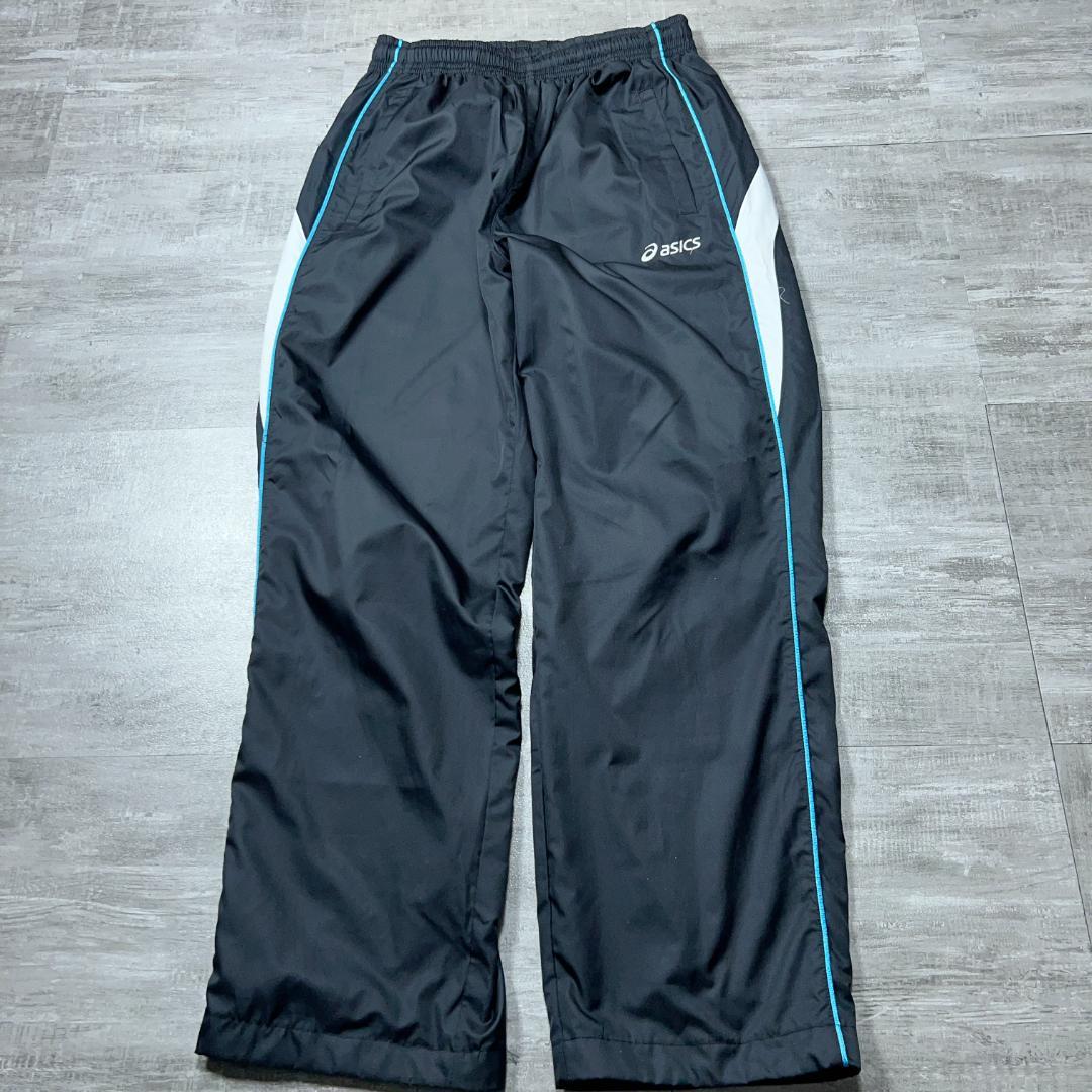 asics アシックス ウィンドブレーカー 上下 セットアップ L 黒 裏地