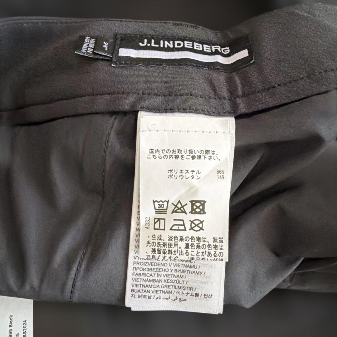 【新品タグ付】J.LINDBERG♪ブラック ショートパンツ 25