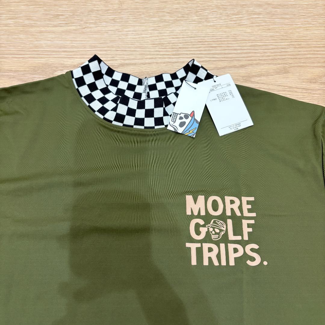 DEVEREUXGOLF MORE TRIPチェッカーリブモックTEE L