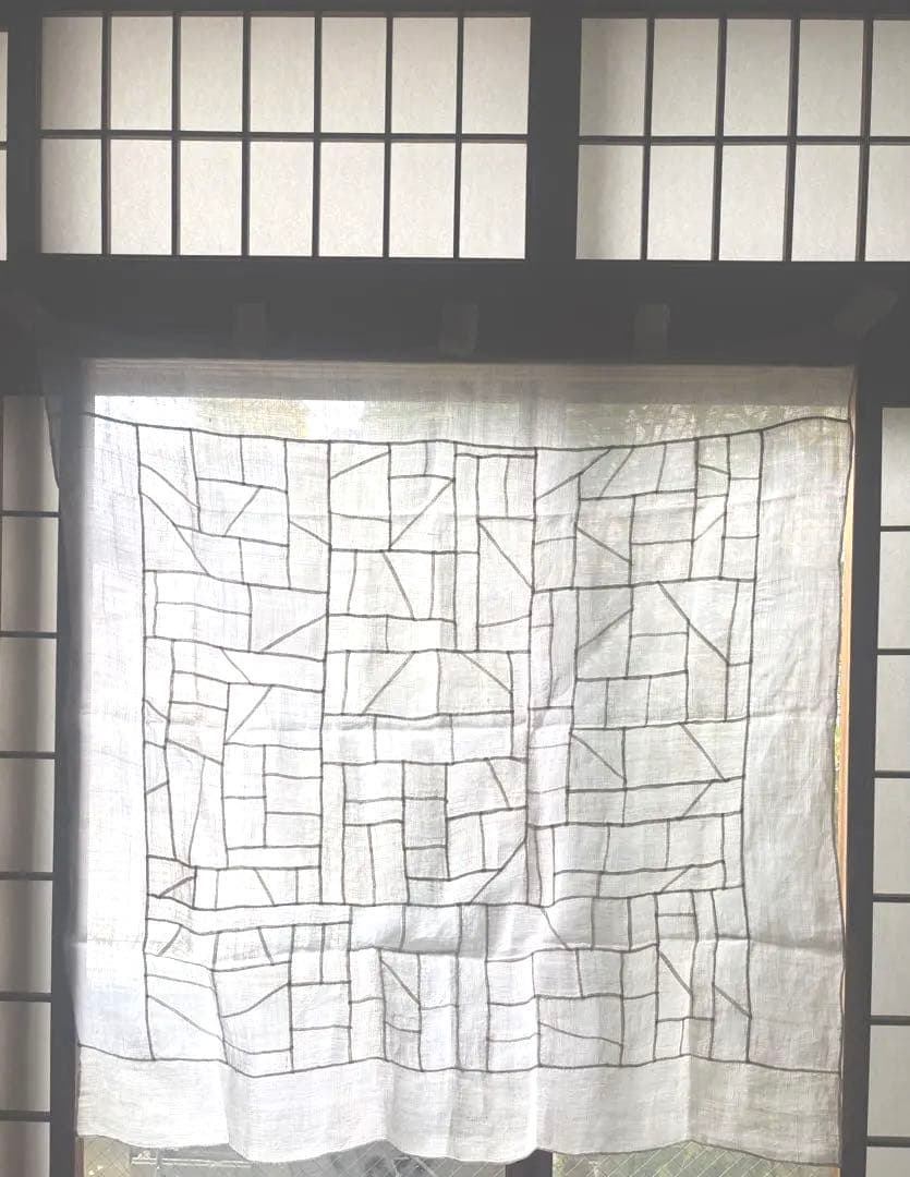 韓国 骨董 古布 大判 100cm／100cm ポジャギ 麻 チョガッポ 古道具