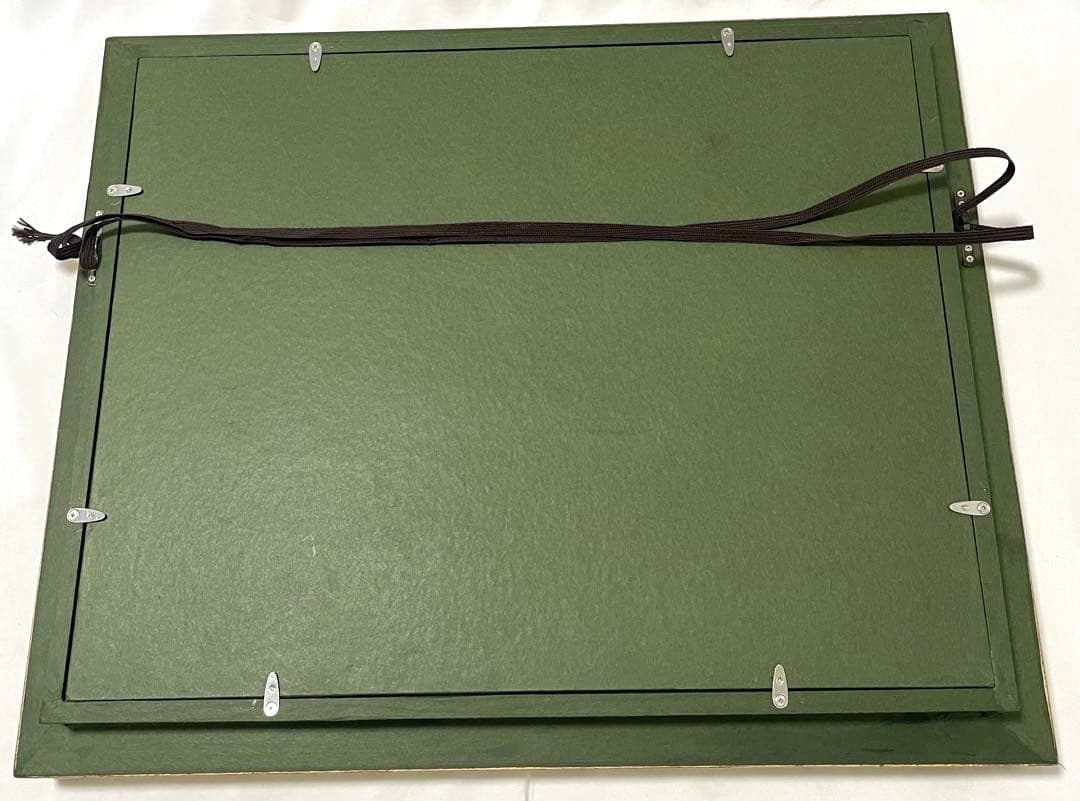 競馬場 1台の馬車とアマチュア騎手たち　エドガー・ドガ　額付き　絵画