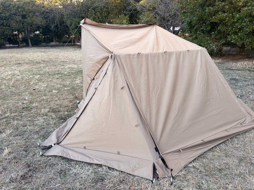 【美品】goglamping パップテント2.0 芝サイト使用5回