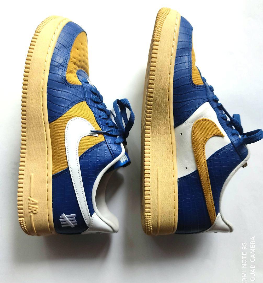 【美品】Nike Air Force 1 青 黄色 シューズ