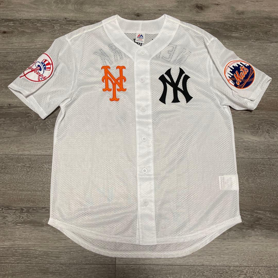 極美品Majestic MLB NY SUBWAY SERIES Jersey白
