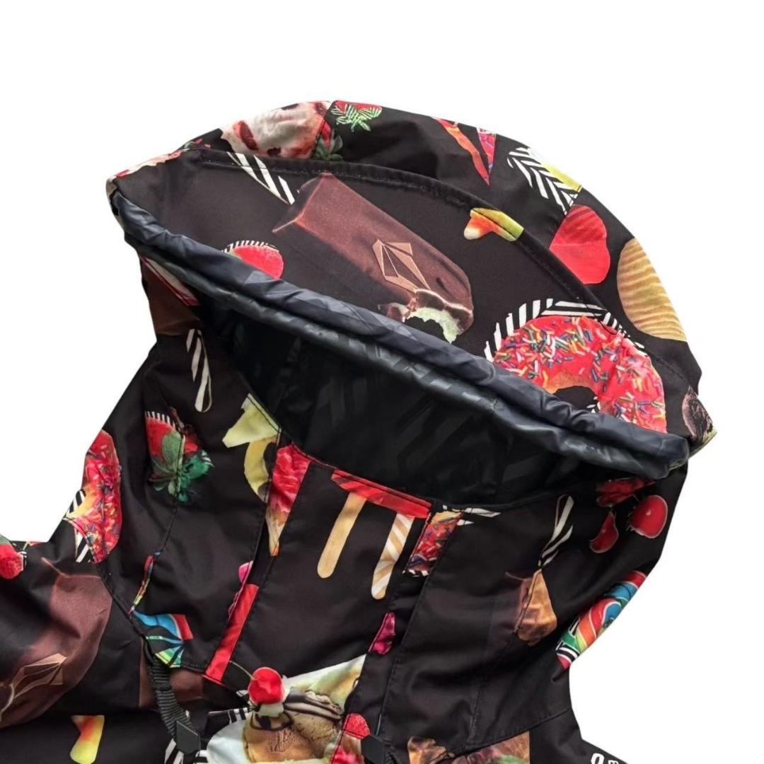VOLCOM ボルコム スノーボードウェア 黒 マルチカラー ジャケット スキー