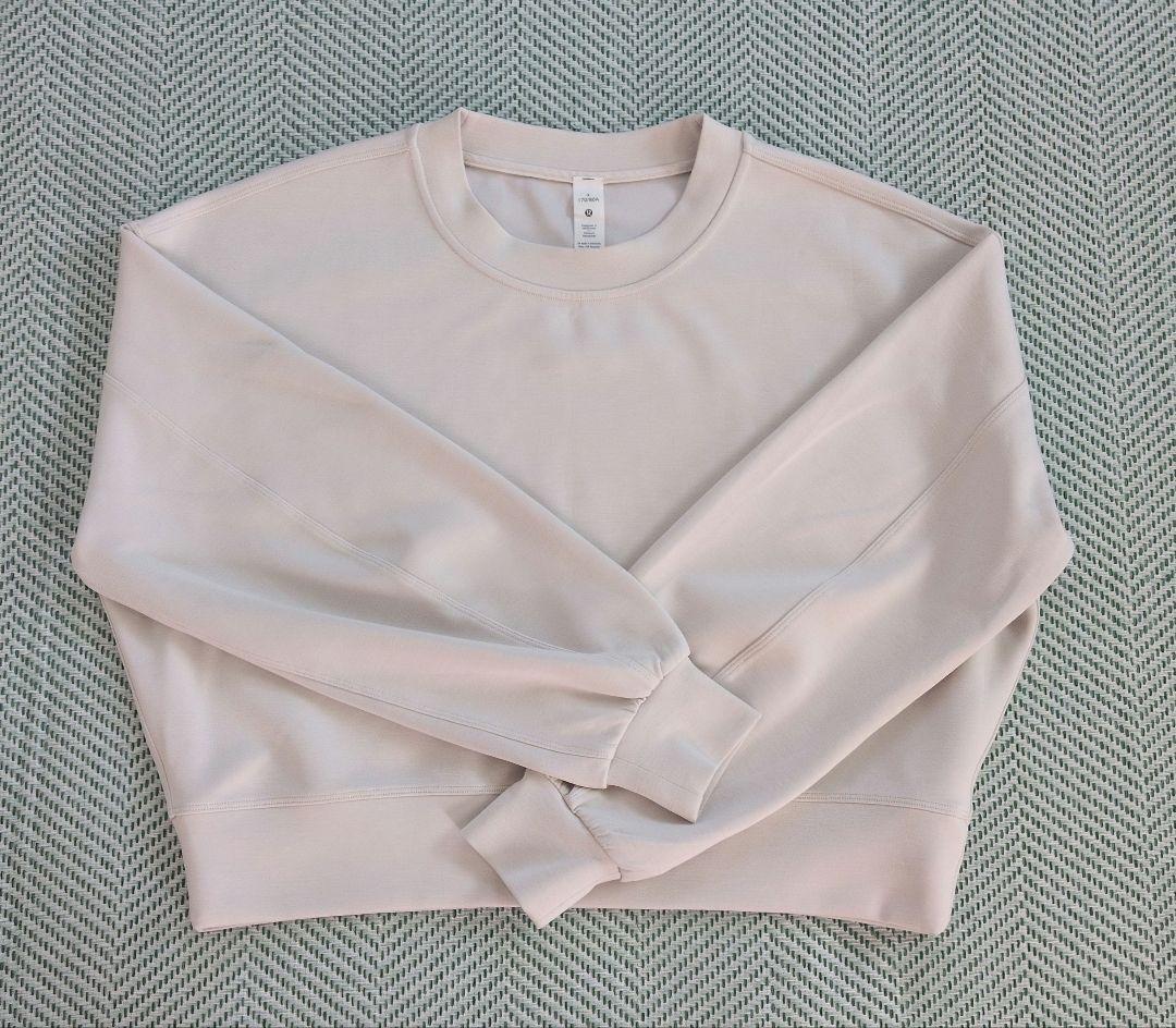 【美品】lululemon/クロップト丈スウェット　Softstream