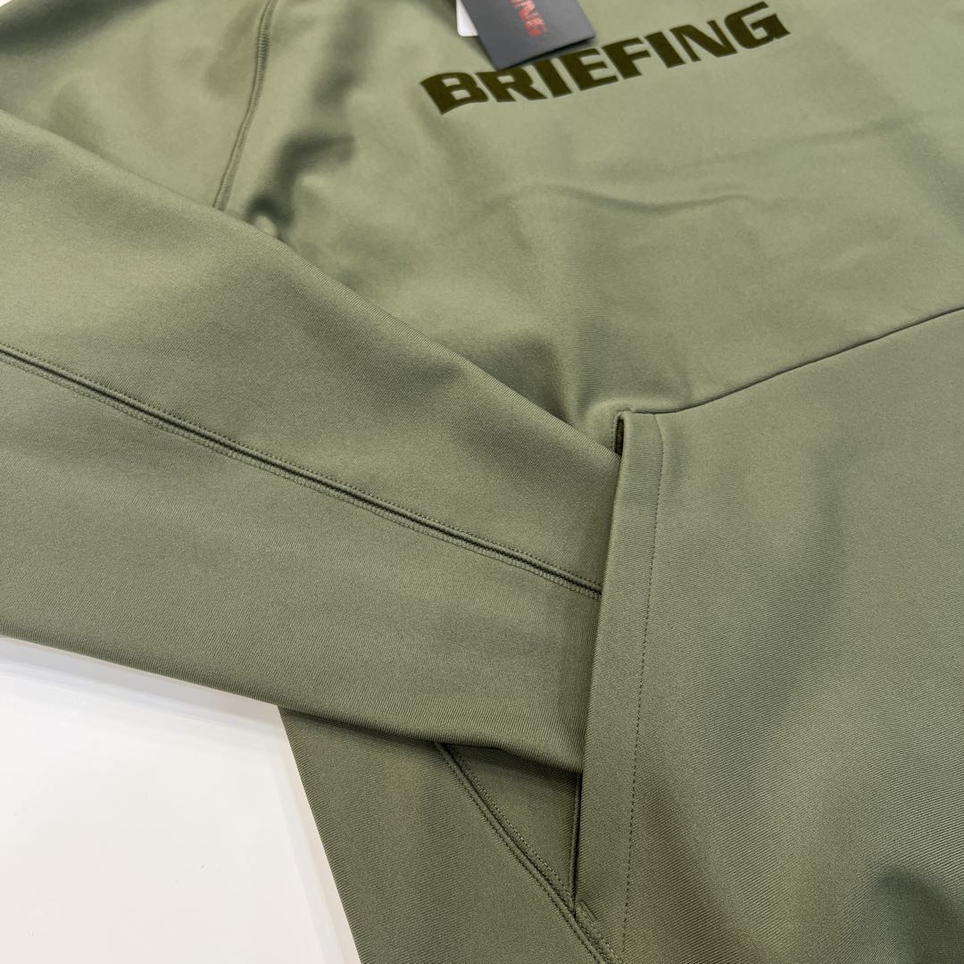 新品　BRIEFING MEN’S LOGO HOODIE オリーブL
