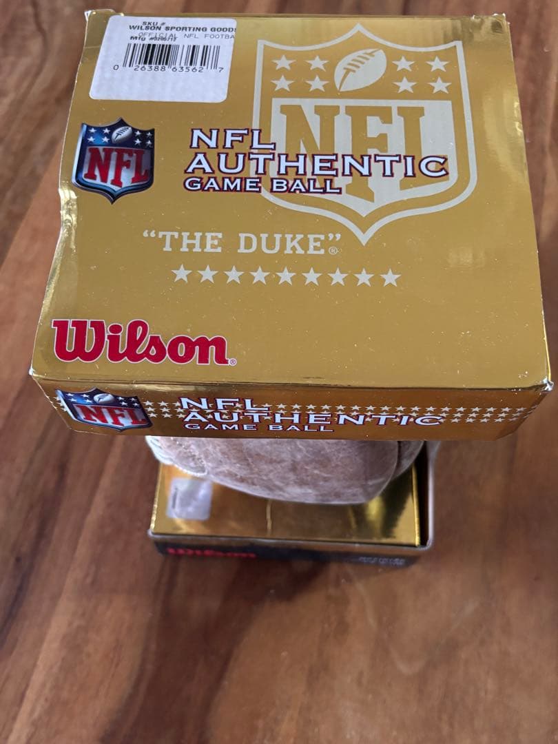 NFL AUTHENTIC GAME BALL \"THE DUKE\"未使用