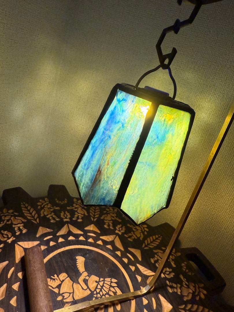 ハンドメイド ステンドグラスシェード