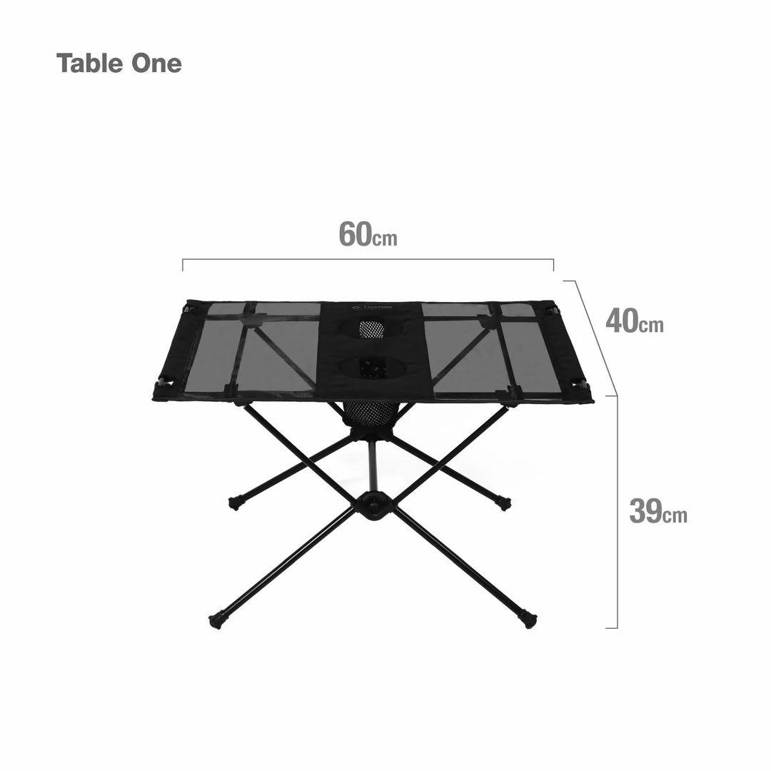 【美品】ヘリノックス　テーブルワン(Blackout Edition)