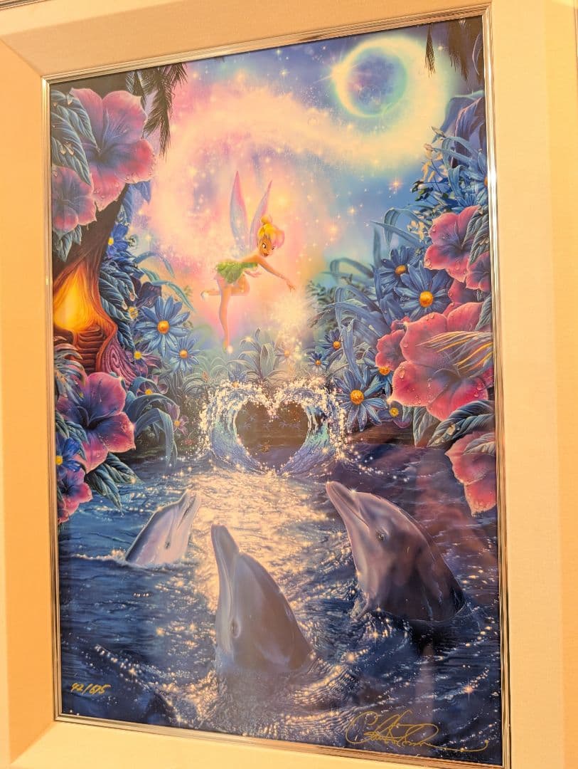 ミ*ウ様 クリスチャンラッセン　ディズニー　ティンカーベル 版画