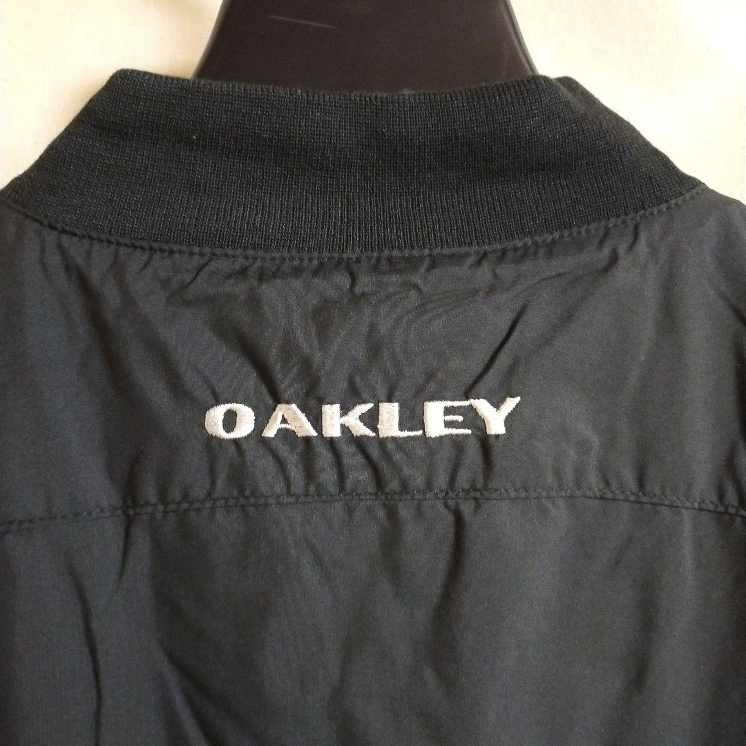 新品 Oakley メンズジャケット 黒 ウインドブレーカー Ｓ ゴルフウエア