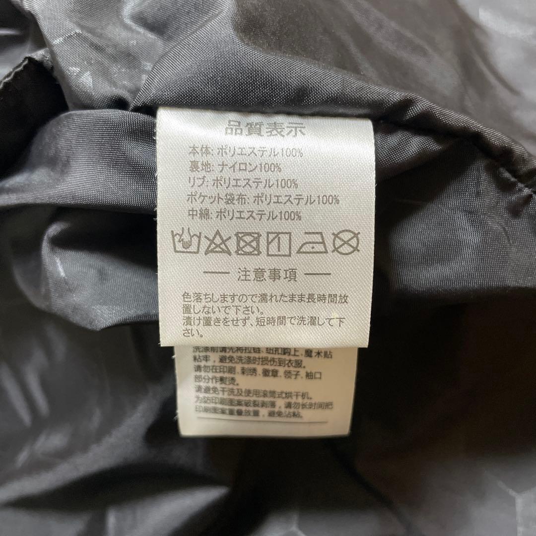 ATHLETA ブラック　ベンチコート フード付き　Ｍサイズ