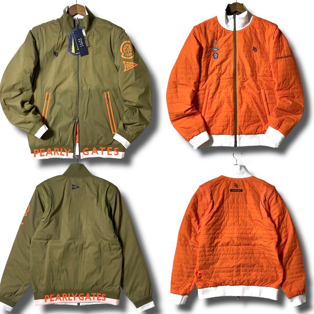 6 定価5.7万 パーリーゲイツ 4WAYブルゾン ベスト リバーシブル 180