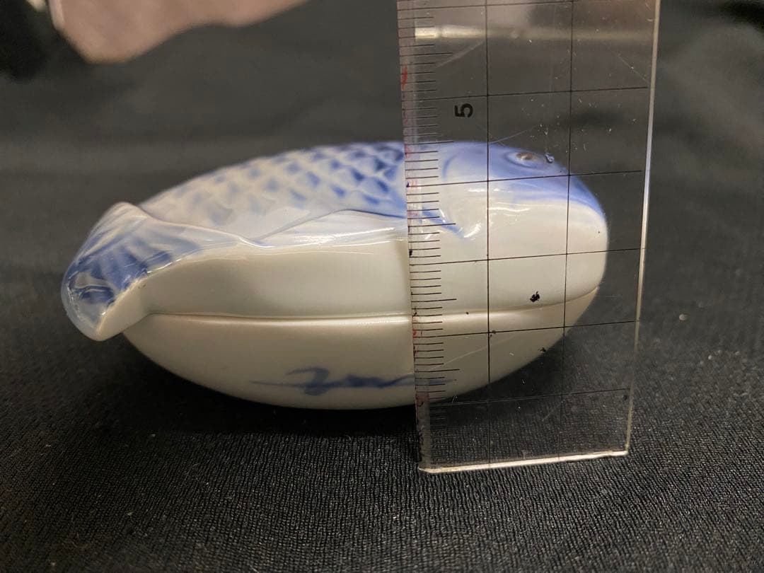 【新品】蓋付き珍味入れ 魚型陶器 5個 バラ売OK