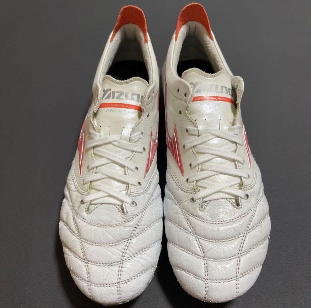 Mizuno モレリア サッカーシューズ ホワイト/レッド