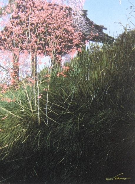田中芳照、【春鐘】、希少な大判額装用画集より、美品、日本人画家、新品額装付