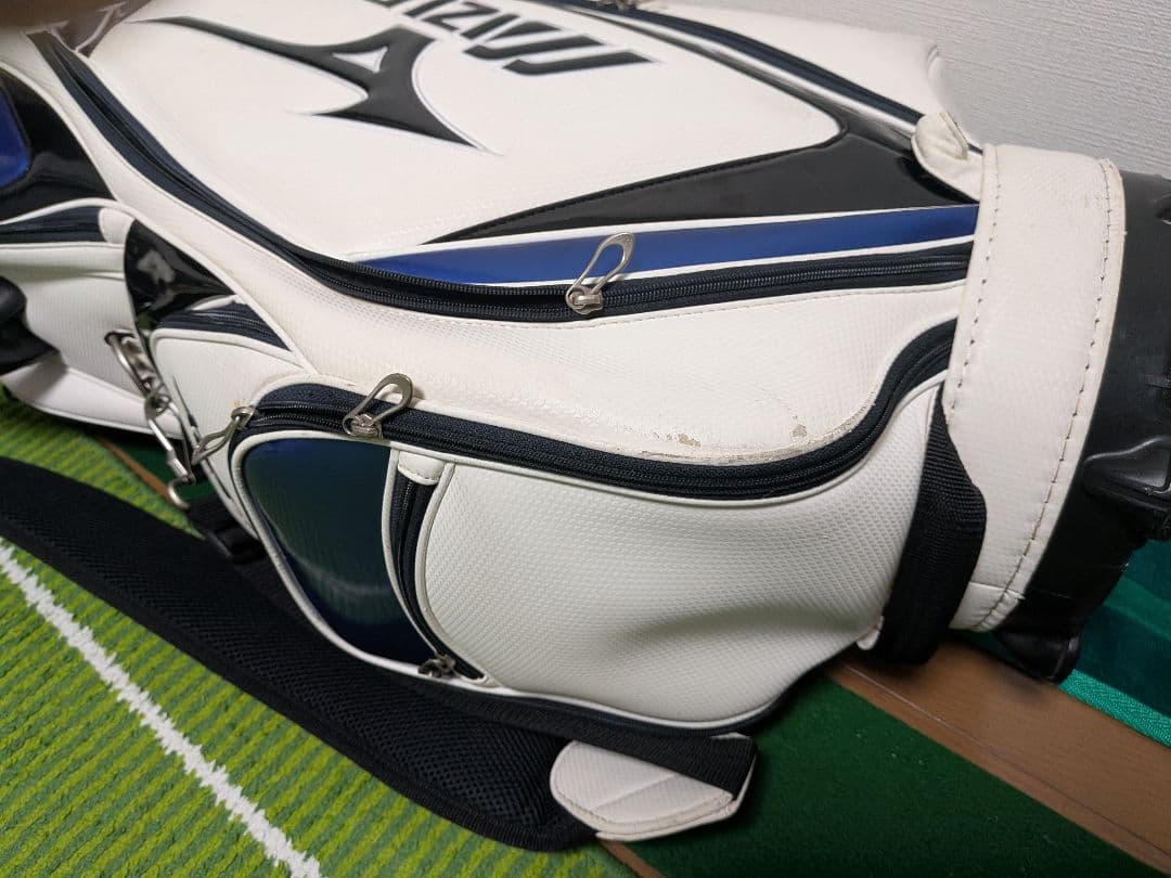 【人気モデル】ミズノ MIZUNO JPX キャディバッグ ホワイト×ブルー