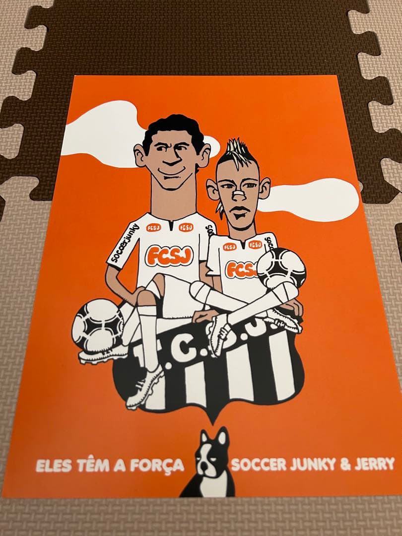 サッカーイラスト　ポスター5枚セット