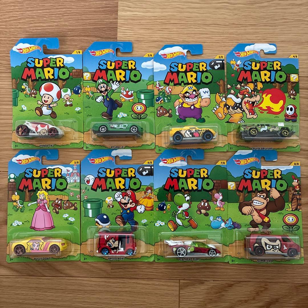 ホットウィール　スーパーマリオ ミニカー 8台セット