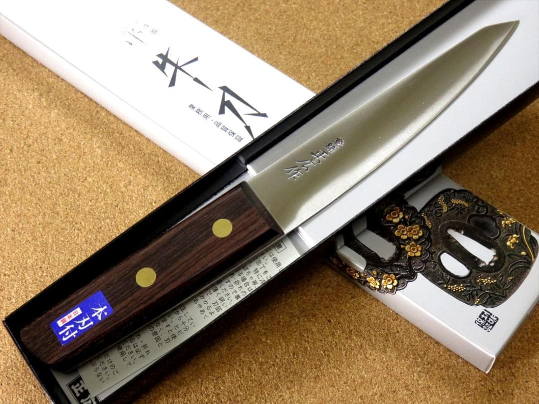 関の刃物 骨すき包丁 150mm 正広 ハガネ 肉切り 丸型 片刃 右利き