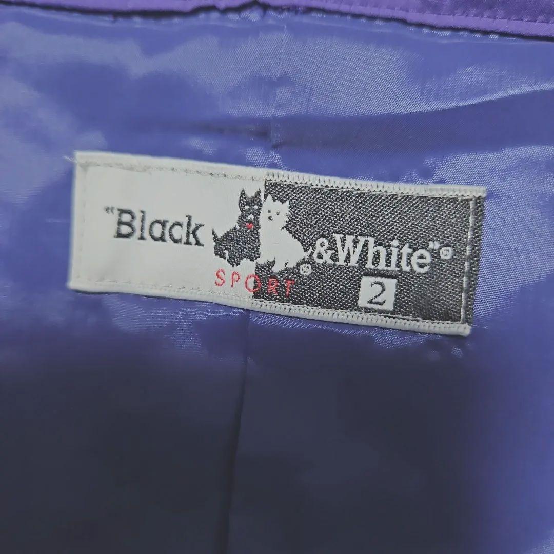 ◾ブラック&ホワイト　ファー付きゴルフキルティングワンピース　サイズ2