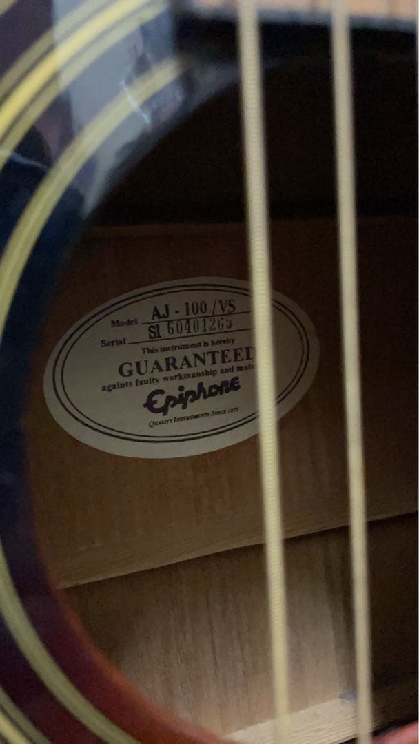 Epiphone アコースティックギター サンバースト