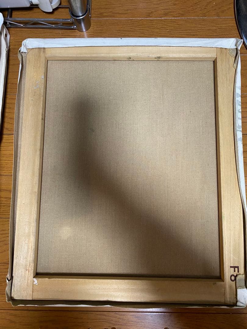 女性の肖像 木炭画 フレーム付き　:38cm×44.5cm