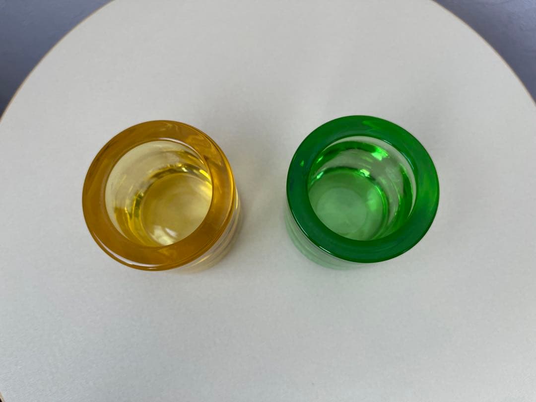 イッタラ　kivi キャンドルホルダー2個セット　レモン＆アップルグリーン