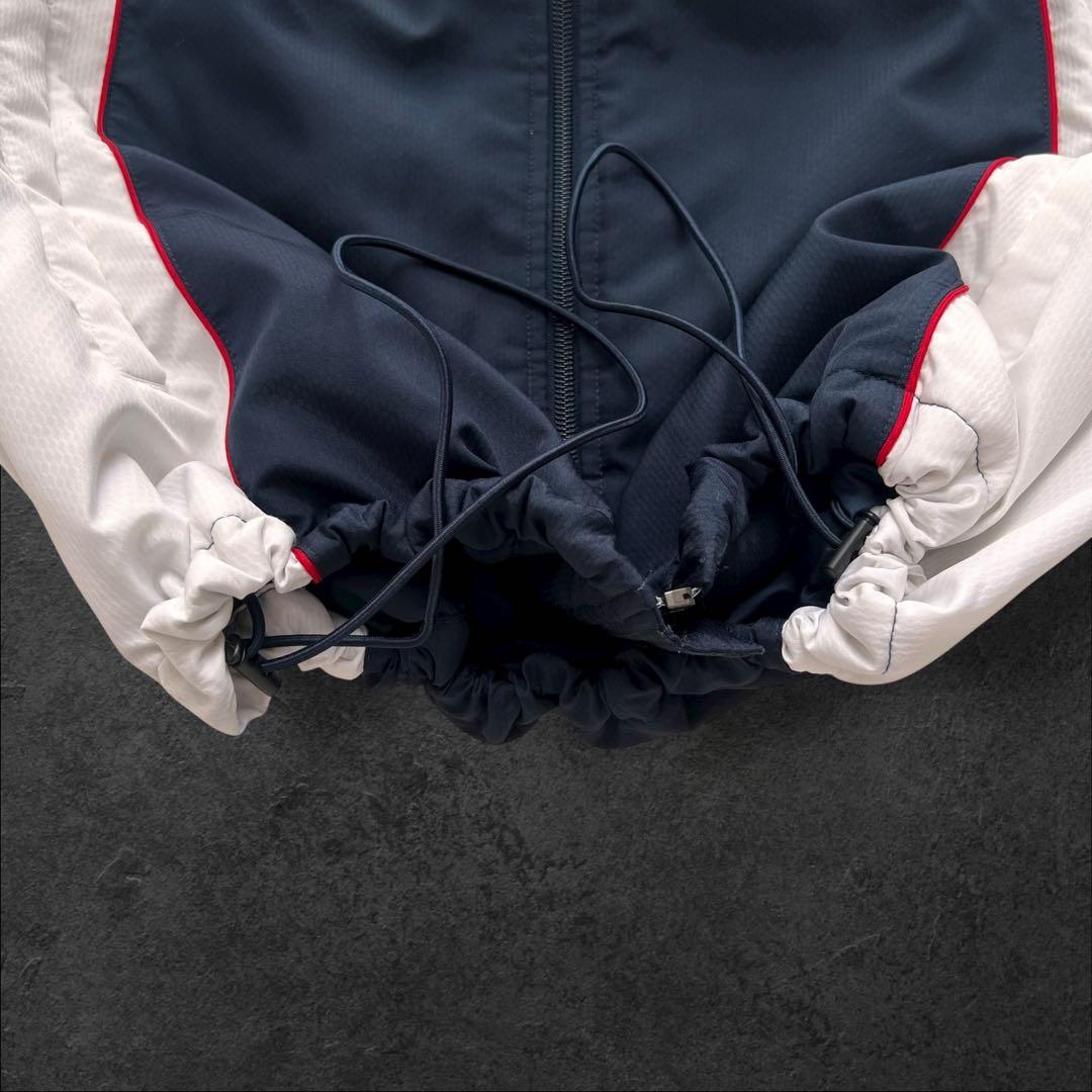 00s nike 短丈　マンチェスターU ナイロンジャケット　ドローコード　M