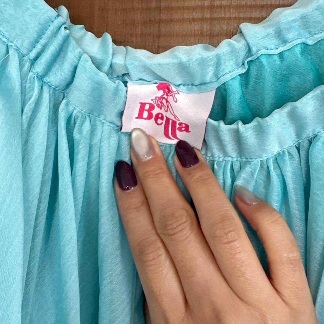 トルコの衣装　Bella 水色 シフォンスカート
