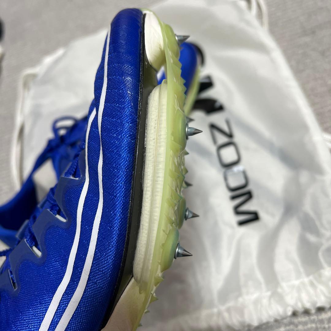 Nike AIR zoomマックスフライスパイクシューズ 青 収納袋付き