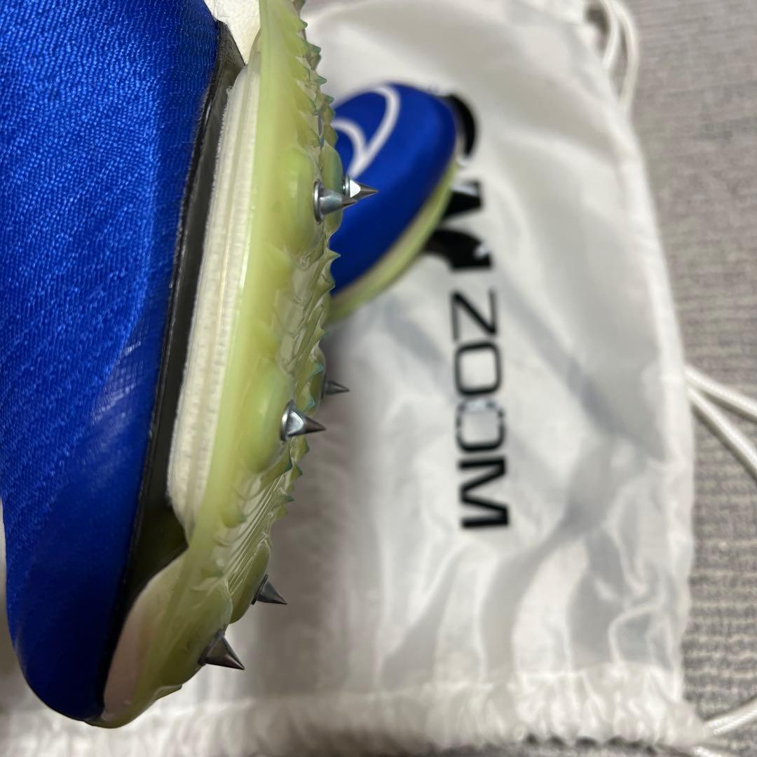 Nike AIR zoomマックスフライスパイクシューズ 青 収納袋付き