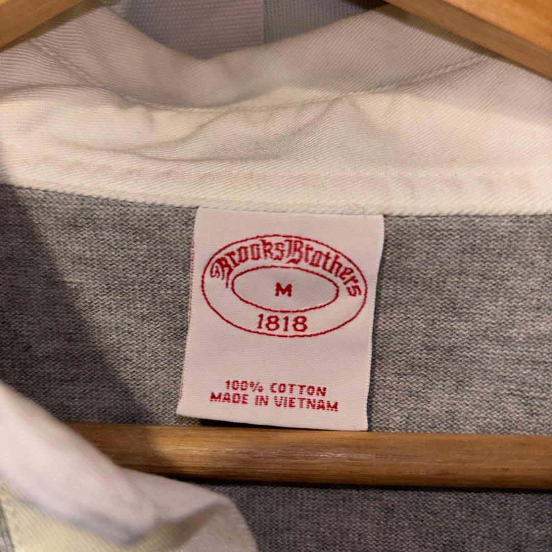 超美品Brooks Brothers グレー ラガーシャツ M