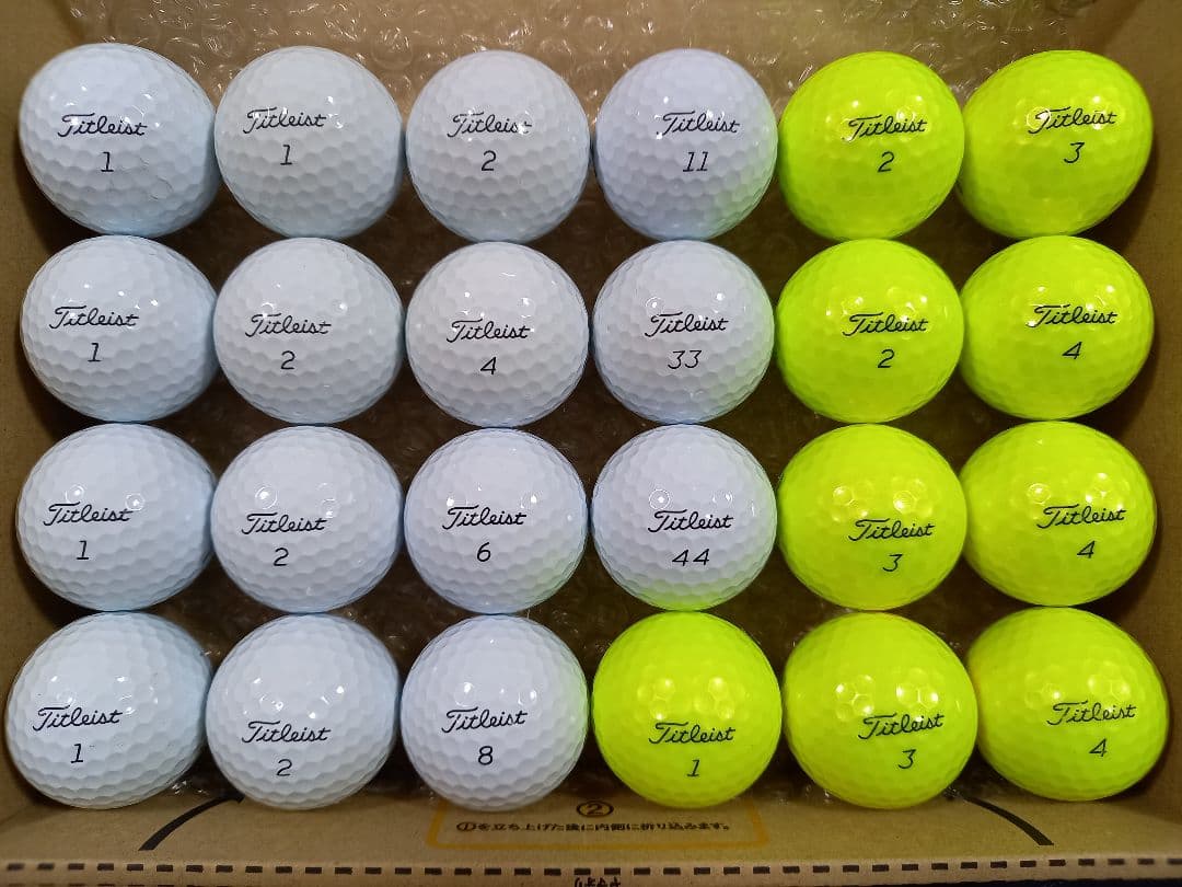 美品タイトリスト PRO V1 ロストボール24球