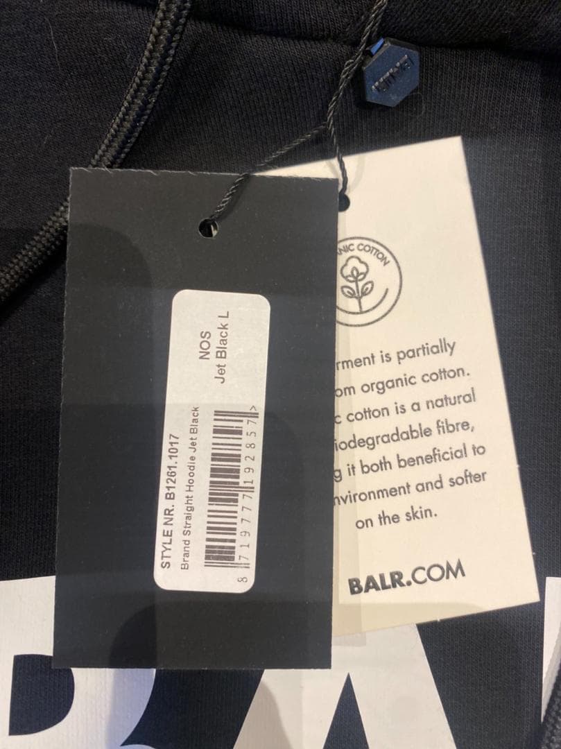 BALR.パーカー黒　B1261.1017