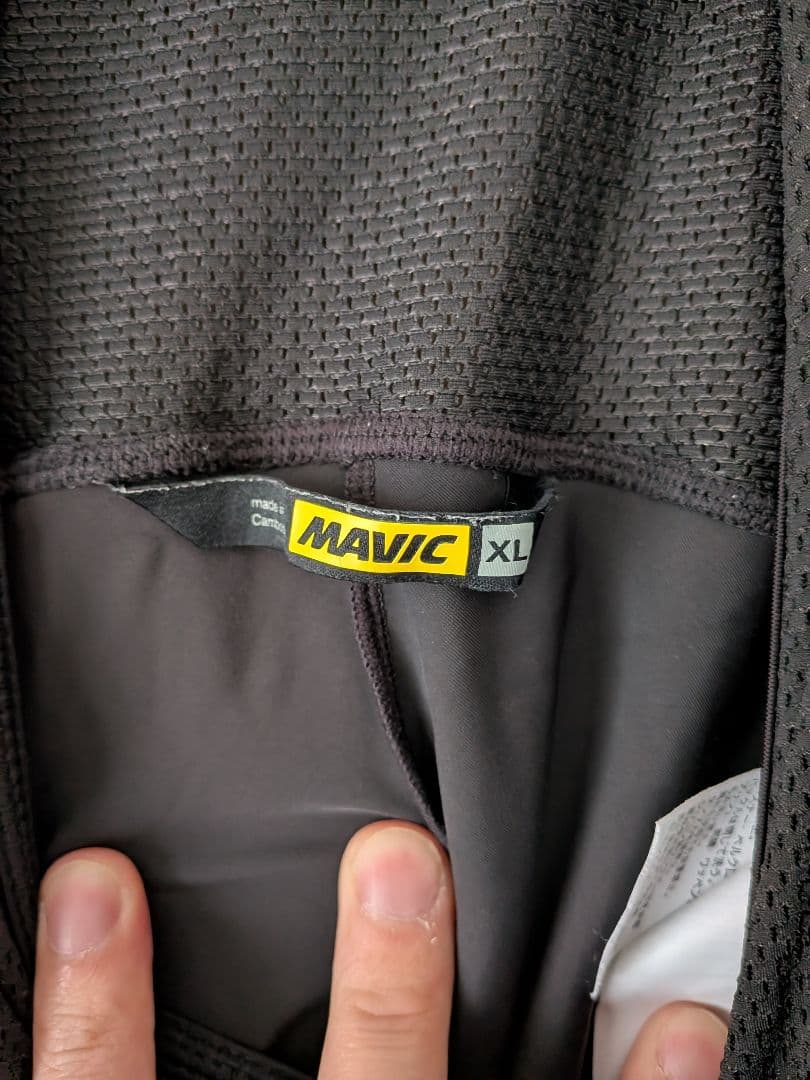 マビック　mavic サイクルジャージセットセット売り　 黒/黄色　バラ売り不可