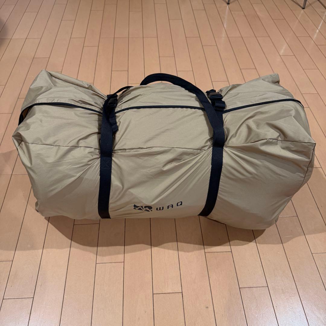 WAQ リラクシングキャンプマット ダブル TAN 厚さ10cm キャンプマット
