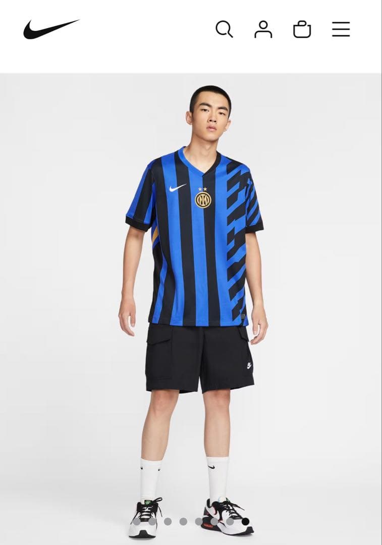 【新品タグ付】インテル 24/25プレマッチユニフォーム NIKE 日本Ｌ正規品