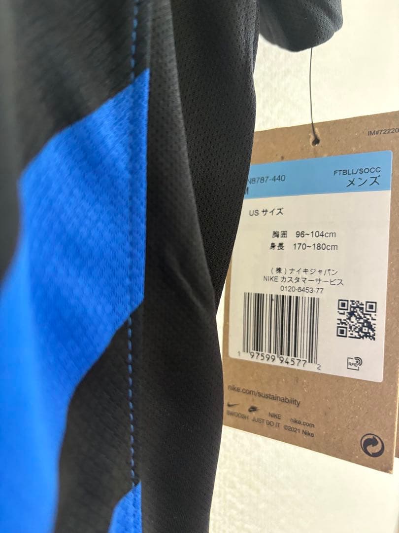 【新品タグ付】インテル 24/25プレマッチユニフォーム NIKE 日本Ｌ正規品