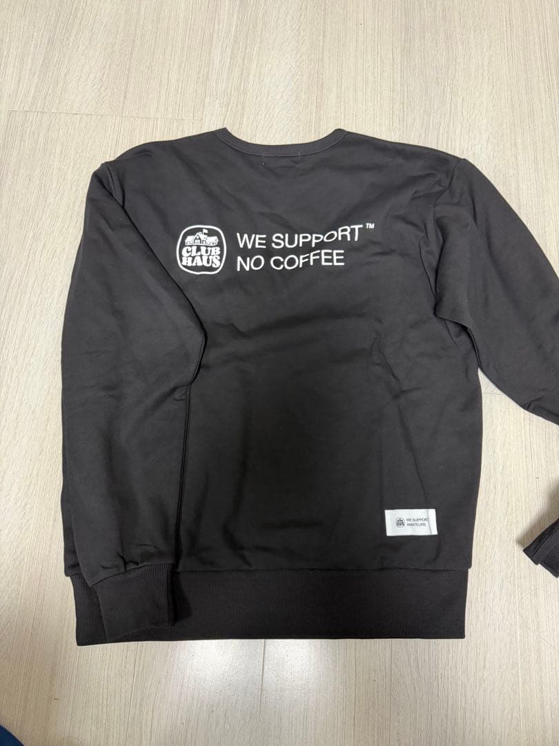 NO COFFEE × CLUBHAUS CREW SWEAT SHIRT