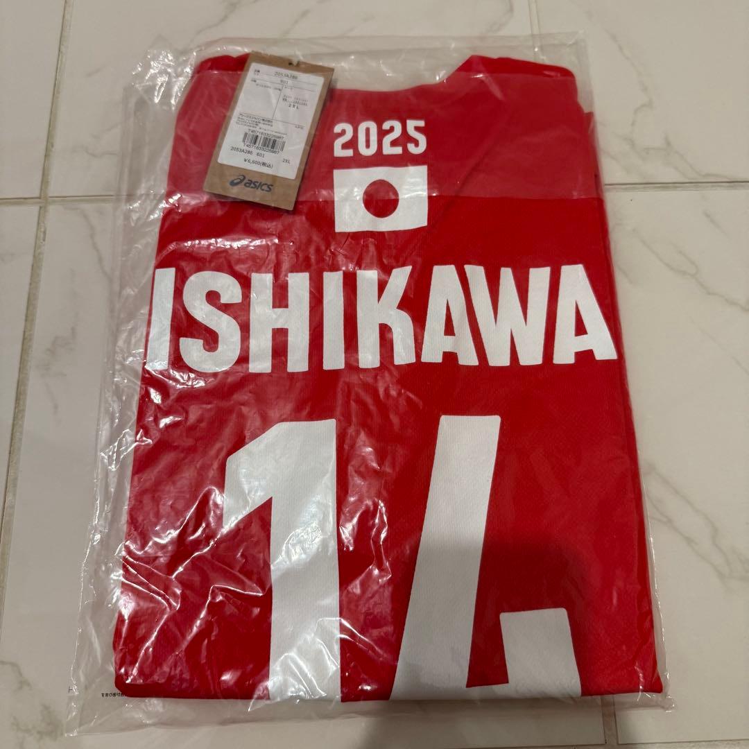 2XLサイズ　14番　石川祐希　2025 JVA 日本代表　応援Tシャツ　バレー