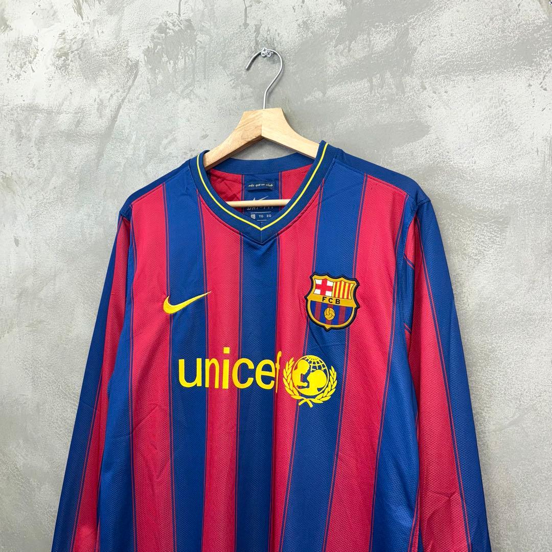NIKE FCバルセロナ 09-10 ユニフォーム 長袖 ゲームシャツ
