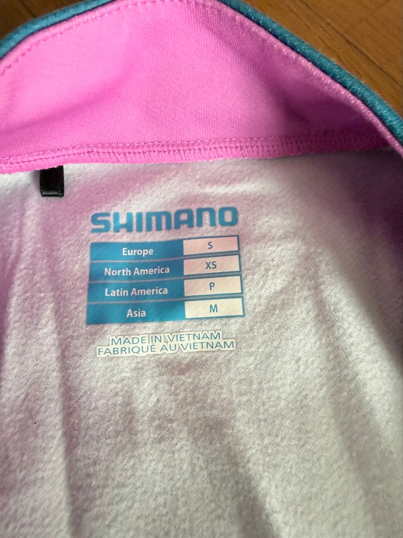 SHIMANO サイクルジャージ ネイビー/ピンク S