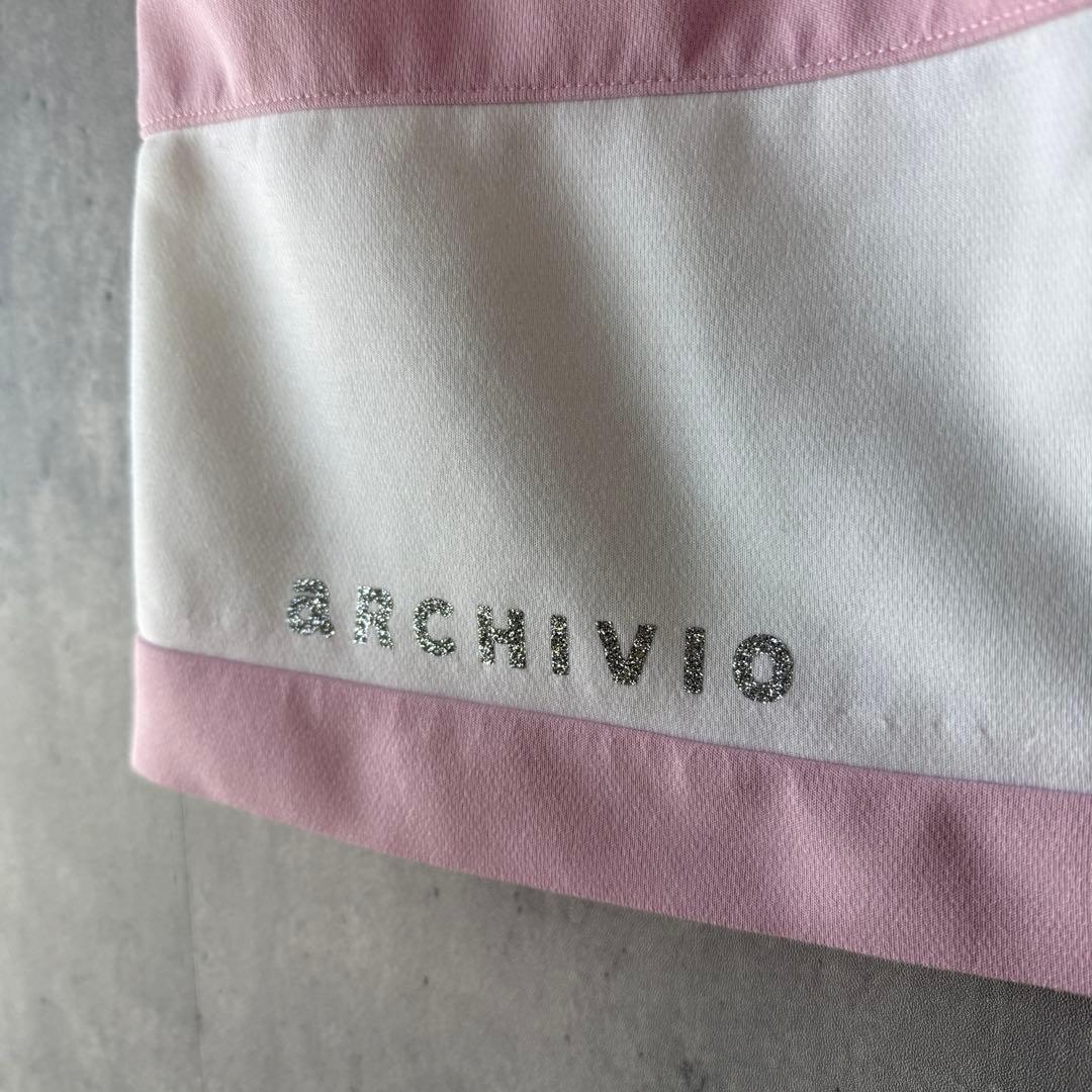 アルチビオ archivio ゴルフウェア セットアップ メッシュ ピンク 38
