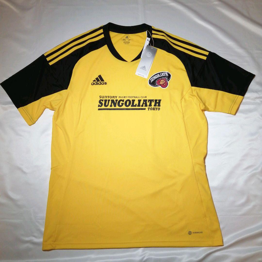 【未使用】adidas サントリーサンゴリアス 限定Tシャツ サイズ2XO 黄