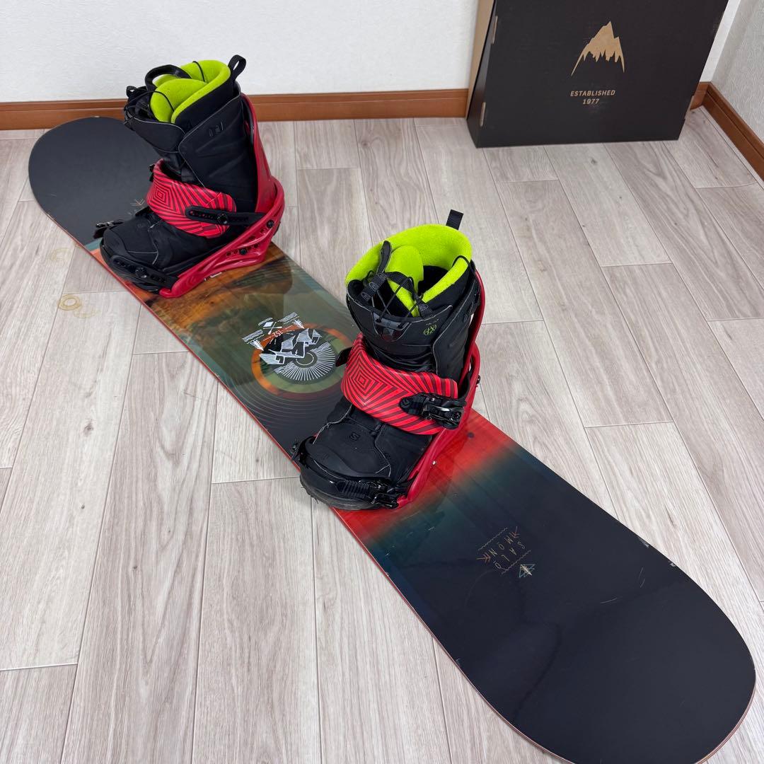 SALOMON PULSE 152cmスノーボードセット
