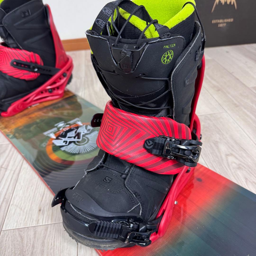 SALOMON PULSE 152cmスノーボードセット