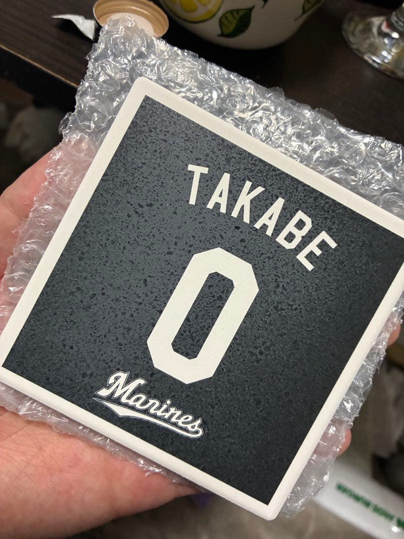 千葉ロッテマリーンズ　BlackBlack 珪藻土コースター　全6種セット