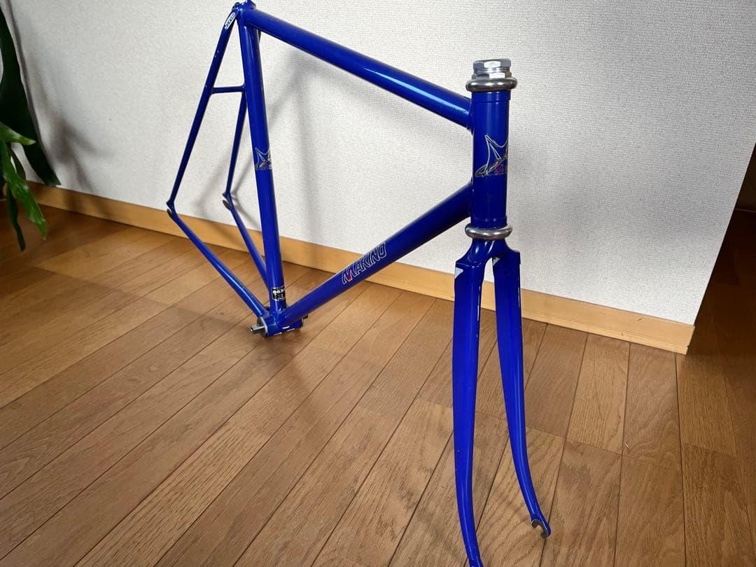 MAKINO ピスト・シングルスピードフレーム 青　ペコなし